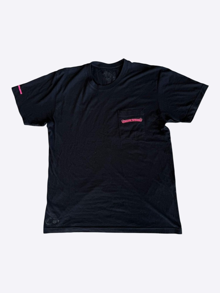 Chrome Hearts Black & Pink Logo T-Shirt