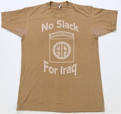 Rare Vintage No Slack For Iraq Airborne 1990 T Shirt 80s 90s Air Force Military