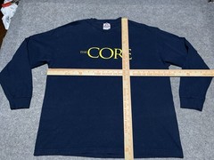 THE CORE Movie 2003 Vintage Long Sleeve Shirt Aaron Eckhart Hilary Swank XL