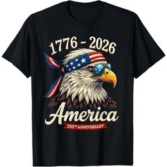 250 Years America Anniversary 1776 Bald Eagle 250th Birthday Us Flag T-shirt 1