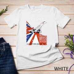 Concorde Retro Vintage British aircraft travel pilot t-shirt Unisex T-shirt
