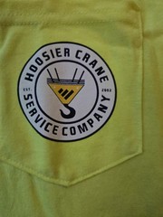 Comfort Colors 100% Cotton 3 XL Hoosier Crane Heavyweight T-Shirt Neon Yellow