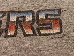2007 Sm Steve & Barry’s The Transformers Spellout Graphic Collector T Shirt