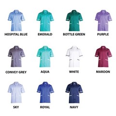 Mens Premium Tunic Uneek Healthcare Hospital Nurse Salon Spa Barbers Plain UC924