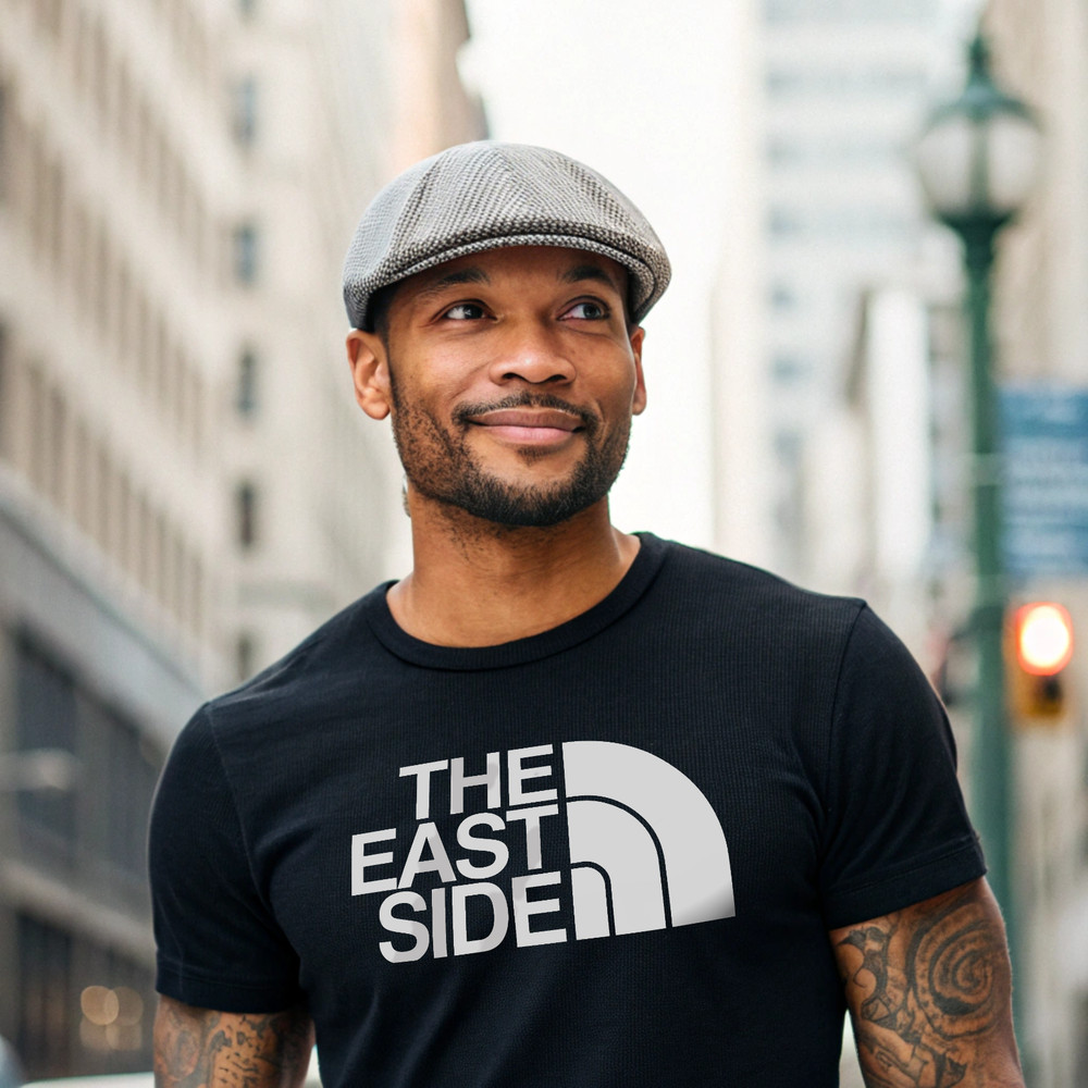 “The East Side” Parody Black T-Shirt – Soft modern fit Hip Hop East Coast tee