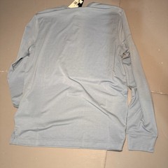 RLX Ralph Lauren Long Sleeve Henley T Shirt S Small Light Blue Lyocell Soft New