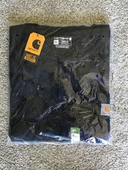 NWT!! CARHARTT MENS LOOSE FIT HEAVYWEIGHT S/S POCKET HENLEY T-SHIRT, SIZE XL