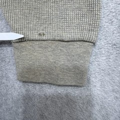 LL Bean Henley Shirt Mens XL Oatmeal Long Sleeve Waffle Knit Cotton Made USA