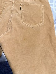 Levi’s Men’s Pants 33X30 Brown Corduroy 721 High Rise Skinny Stretch Button Fly