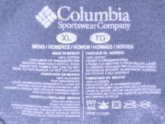Columbia PFG Fish Graphic Logo Crew Neck T-Shirt Black Men’s XL Easy Care