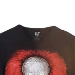 IT The Movie Pennywise Face Men’s Blended Fabric Black T-Shirt Size XXL – NWT