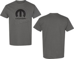CHECKERED FLAG SPORTS MOPAR MEN’S CHARCOAL DISTRESSED PRINT TEE SHIRT E1678