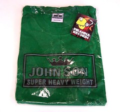 John Son Premium Quality Green T-Shirt XL 100% Cotton Piranha Records