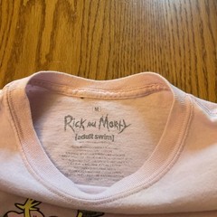 Rick & Morty Adult Swim Graphic Pink Mens Medium Short Sleeve Crew Neck Shirt