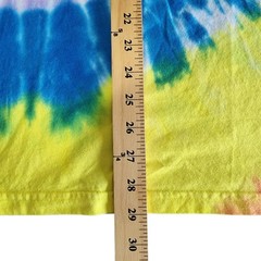 Gildan Ultra Cotton Tie Dye T-Shirt Men’s XL Rainbow Spiral Heavyweight Cotton