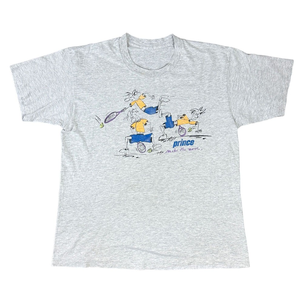 Prince Make The Most T-Shirt Single Stitch Graphic Print Grey Mens XL