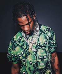 Liquid blue astroworld skull pile glow in dark t shirt Juicy J Travis Scott