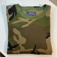 Polo RALPH LAUREN Men’s Shirt Waffle Weave Long Sleeve Thermal Camo Size S/CH/P