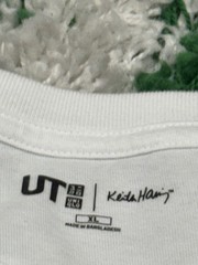 Keith Haring x Uniqlo Heart Art Logo Love Tee XL White