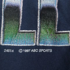 Vintage Monday Night Football Shirt Mens XL Blue Budweiser ABC Sports 1997 Beer