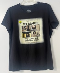 The Beatles 2009 Apple Corps T Shirt XL Black Long And Winding Road Retro Y2K