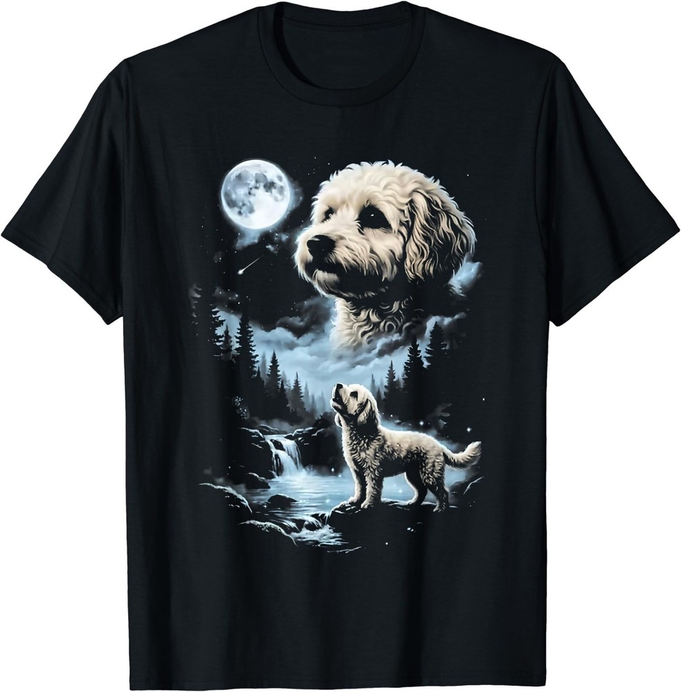 Maltipoo Howling to the Moon T-Shirt