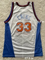 CHAMPION New York Knicks Patrick Ewing NBA Basketball Jersey Shirt 90’s Vintage