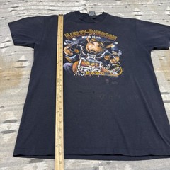 Vintage 80s Harley Davidson Shirt 3d Emblem Size XL 50/50 Faded