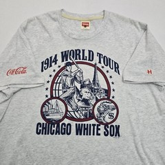 Homage Vintage-Inspired Graphic Tshirt 1914 Chicago White Sox World Tour Mens XL