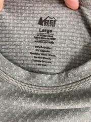 REI Base Layer Thermal Top Men Sz L Green Long Sleeve Layering T-shirt Skiing