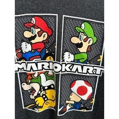 Nintendo Mario Kart Graphic T-Shirt Men’s Large Charcoal Grey Luigi Bowser Toad
