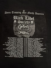 Black Label Society Doomtrooping 2021 Tour T-Shirt Mens 5XL Black Obituary Prong