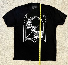 S&M American Bicycle T Shirt Size XL Raisin’ Hell Black and White Tee Bike