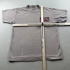 Vintage Filipino Strength T-Shirt Mens Medium Beige Pinoy Spirit Dog Warrior 90s