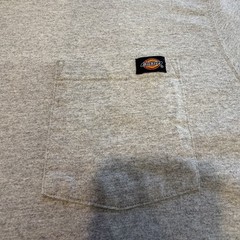Dickies Short Sleeve T Shirt Size XL Mens Front Pocket Work Shirt Gray
