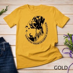 Funny Proud German Shorthaired Pointer hunting dog portrait Unisex T-shirt