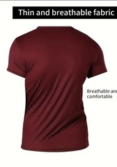 M/5 Pack Men’s Athletic Active Quick Dry Crew Neck T Shirts Running Gym Workout.