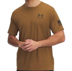 Under Armour 1370810 UA Men’s Freedom Flag Cotton Coyote Brown T-Shirt NWT 3XLT