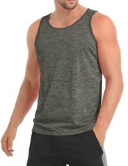 Mens Sleeveless Muscle Tank Tops Gym Workout Quick Dry Casual A-Shirt Undershirt