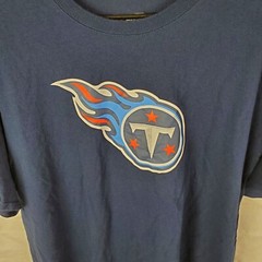 NFL Team Apparel Shirt Men’s 2XL Blue Tennessee Titans NFL Graphic Print T-Shirt