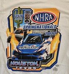 NHRA Drag Race 2022 Spring Nats (035) Houston T-shirt. PLUS FREE HAT WOW!