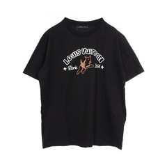 Louis Vuitton Paris 1854 Embroidered Front Logo Crewneck T-shirt Black Size M