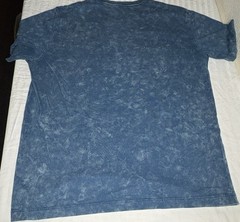 True Religion Mineral Wash Blue Buddha Graphic Logo T- Shirt Large