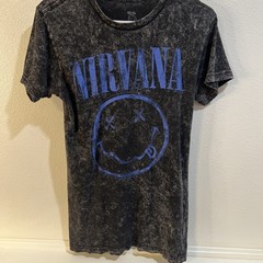 Nirvana Music acid wash t-shirt Size Small Vintage Music 90s hip hop classic 80s