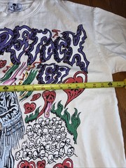 192 Warren Lotas Woodstock Peace White Tee Shirt Men’s – Size XL Flaw