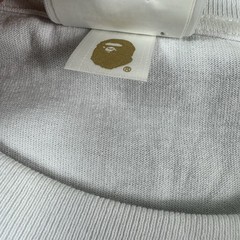 A Bathing Ape White Blue Camo Baby Milo Graphic Cotton T Shirt Size XL
