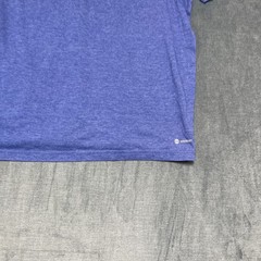 Adidas Aeroready T Shirt Mens XL Purple 3 Stripe Logo Moisture Wicking Athletic