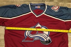 Vintage Starter Colorado Avalanche NHL Hockey Jersey Uniform Small Embroidered
