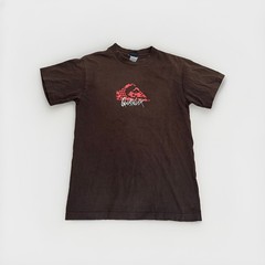 Early 2000s Vtg Quicksilver Surf-wear Brown T-shirt men’s M surf skate grunge