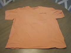 Salt Life “On Salt Time” Men’s Orange Pocket T-Shirt – Size XL WOW!!!!!